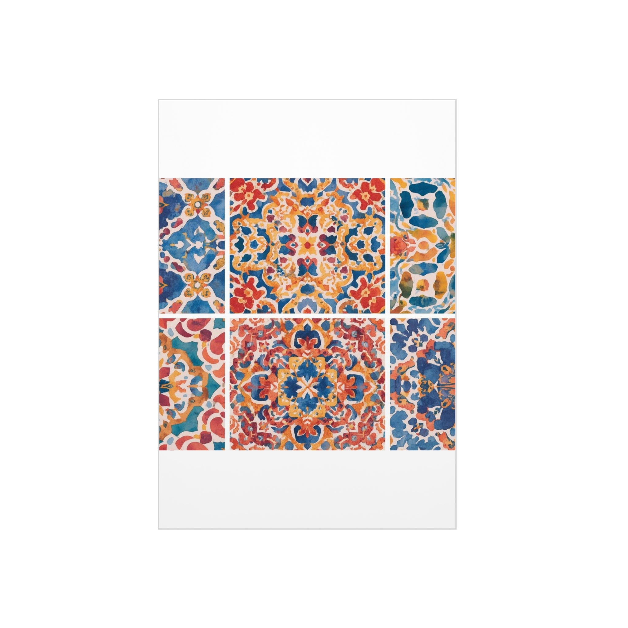 Colorful Foam Board Wall Art Tile Pattern Inspired Gift - Rosetta Creative Boutique